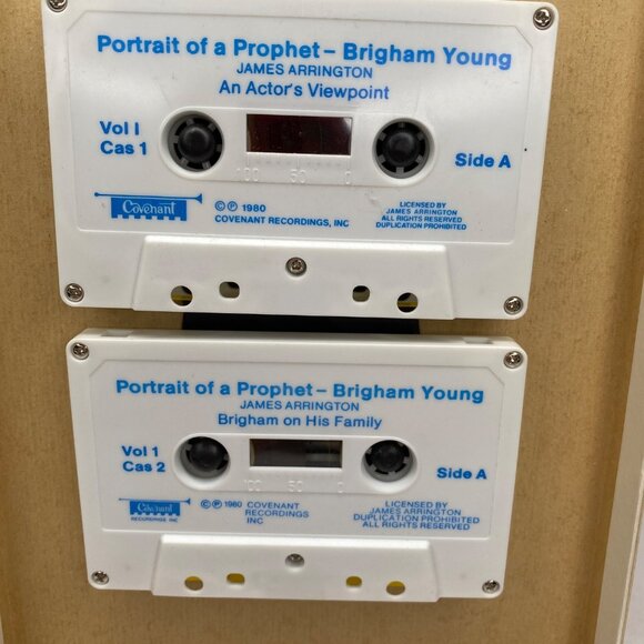 Vintage 1980 James Arrington Portrait Of A Prophet Brigham Young 2 Cassette Set - Picture 3 of 6